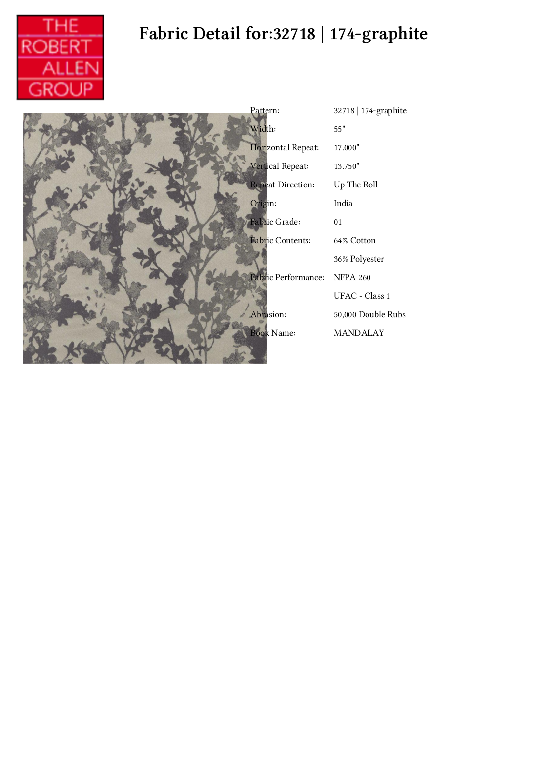 Duralee CRAL6313 Specifications - ManualMachine.com