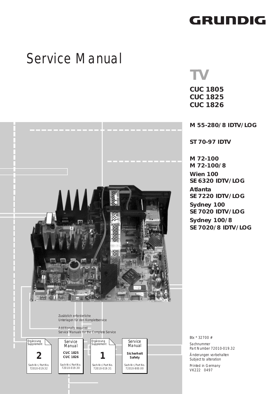 Grundig ST 70-97 IDTV Service Manual