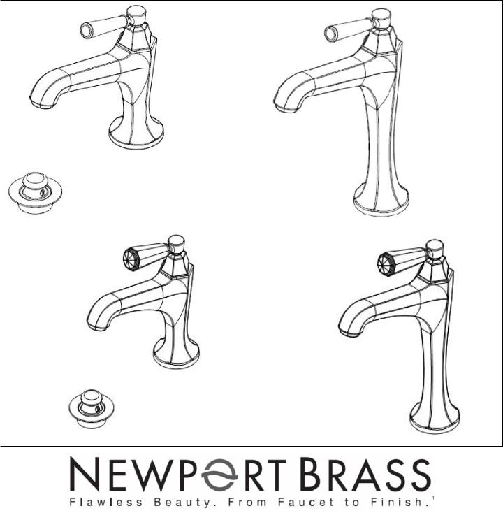 Newport Brass 1203, 1203-1, 1233, 1233-1 Installation Manual