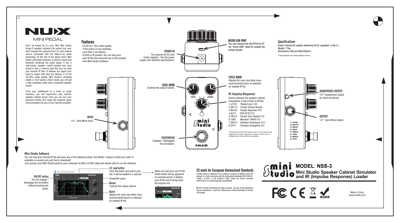 Nux NSS-3 Owner`s Manual