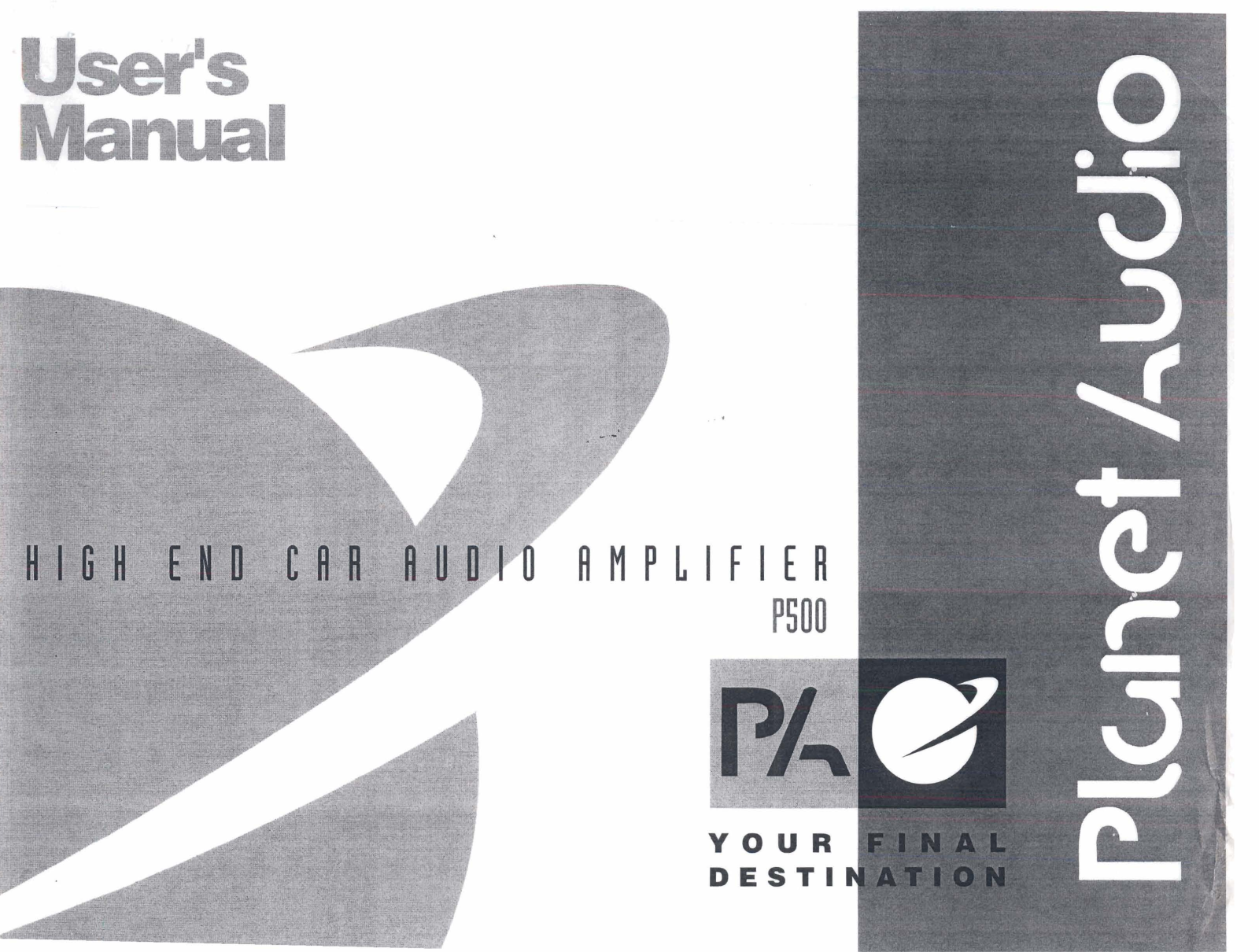 Planet Audio P500 Users Manual - ManualMachine.com