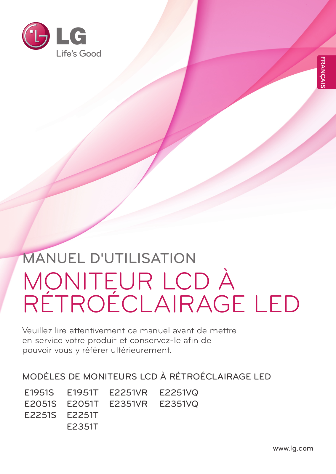 LG E1951S-BN, E2251S-BN, E2251VR-BN, E2251T, E2351VQ-BN User Manual