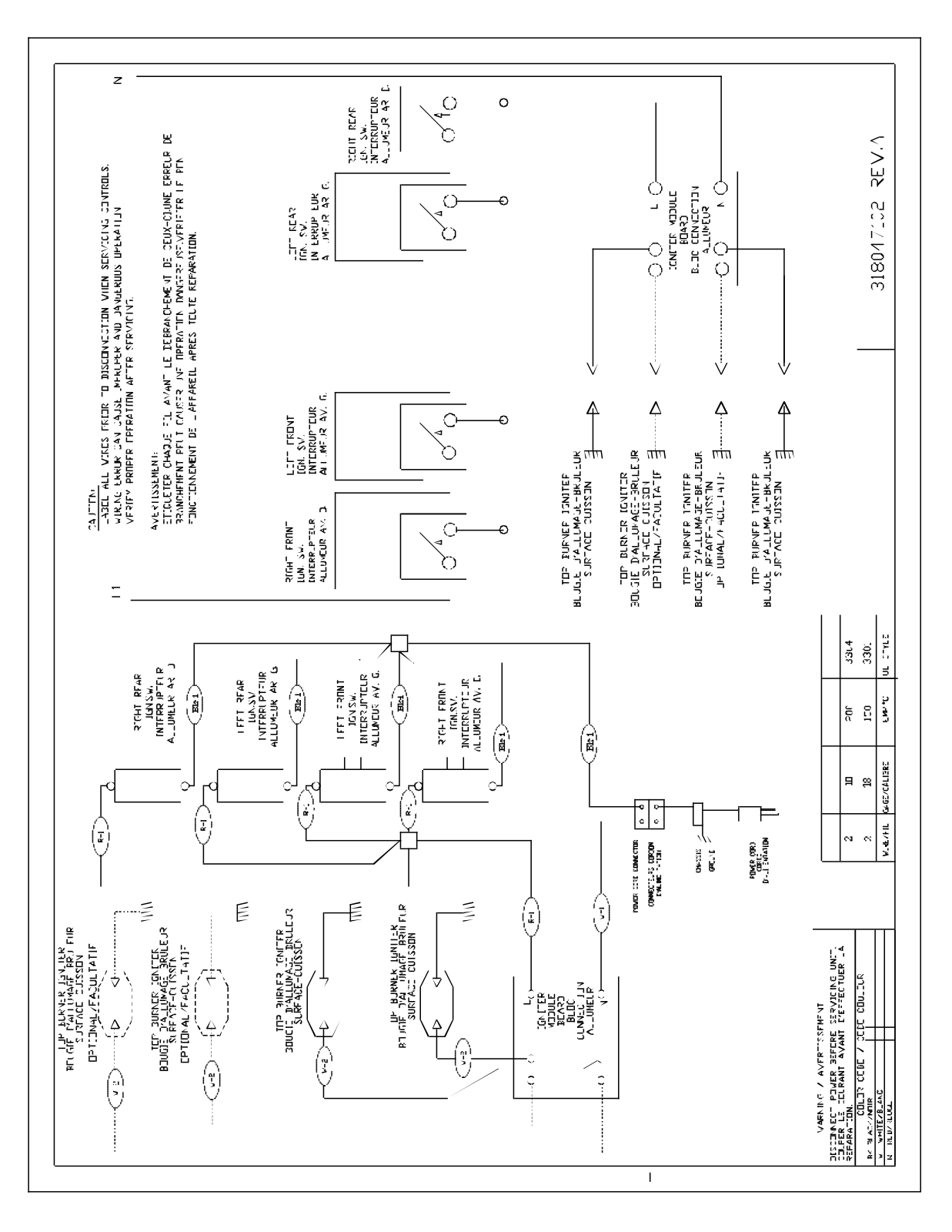 Frigidaire FGC6X7XESD Wiring Diagram