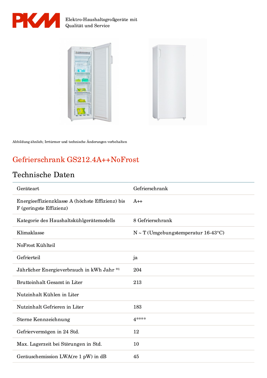 PKM GS212.4A++ User Manual