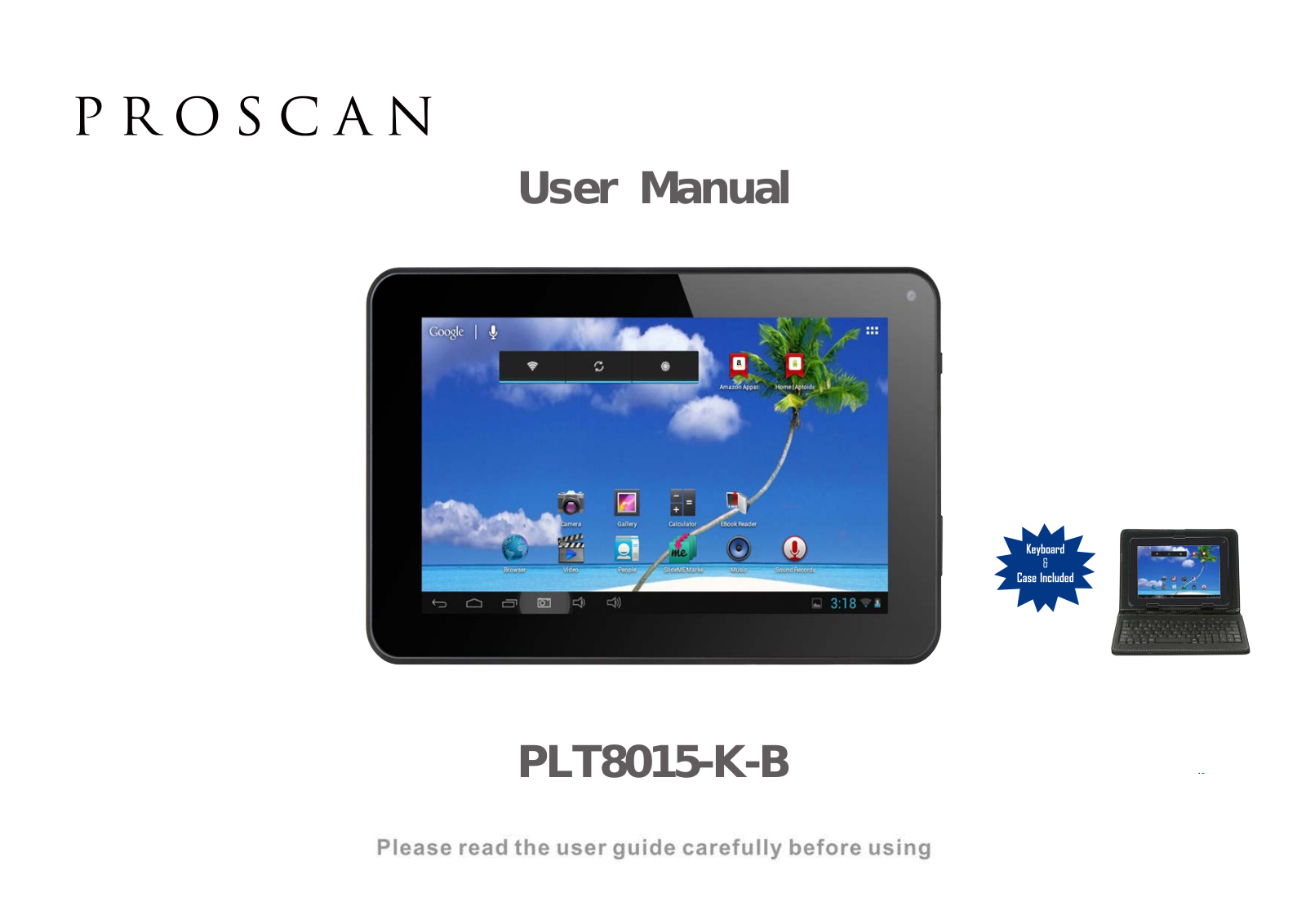 ProScan PLT8015-K-B User Manual