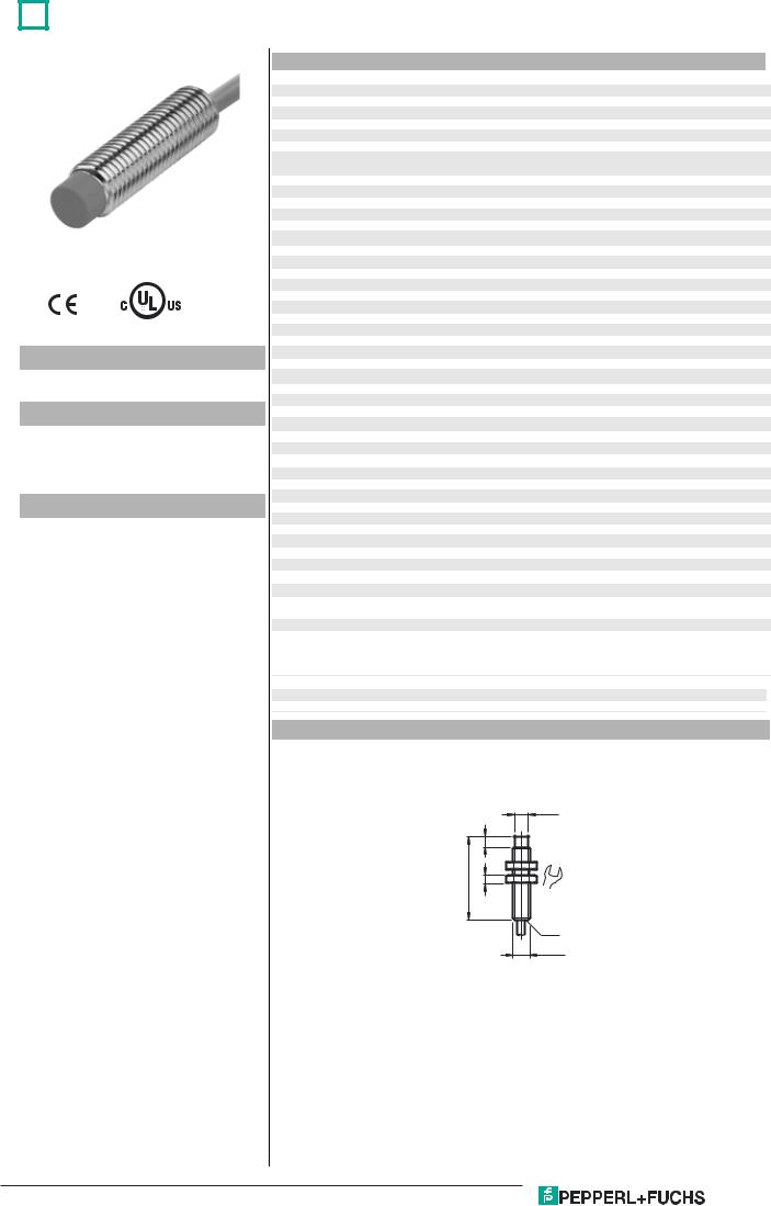 Pepperl Fuchs NEN6-8GM40-E2-PUR Data Sheet