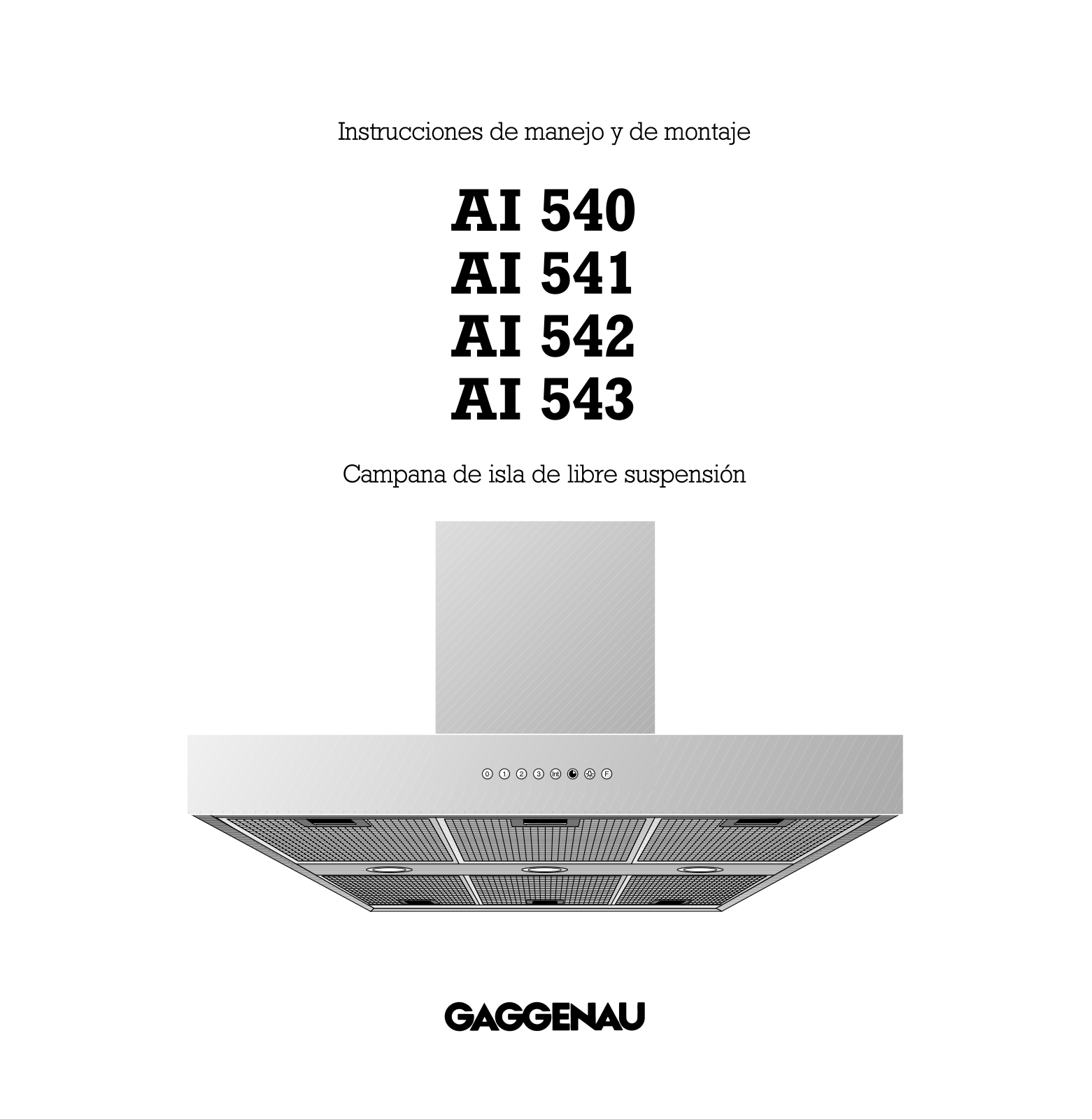 Gaggenau AI541122, AI541100, AI540150, AI542150, AI543122 User Manual