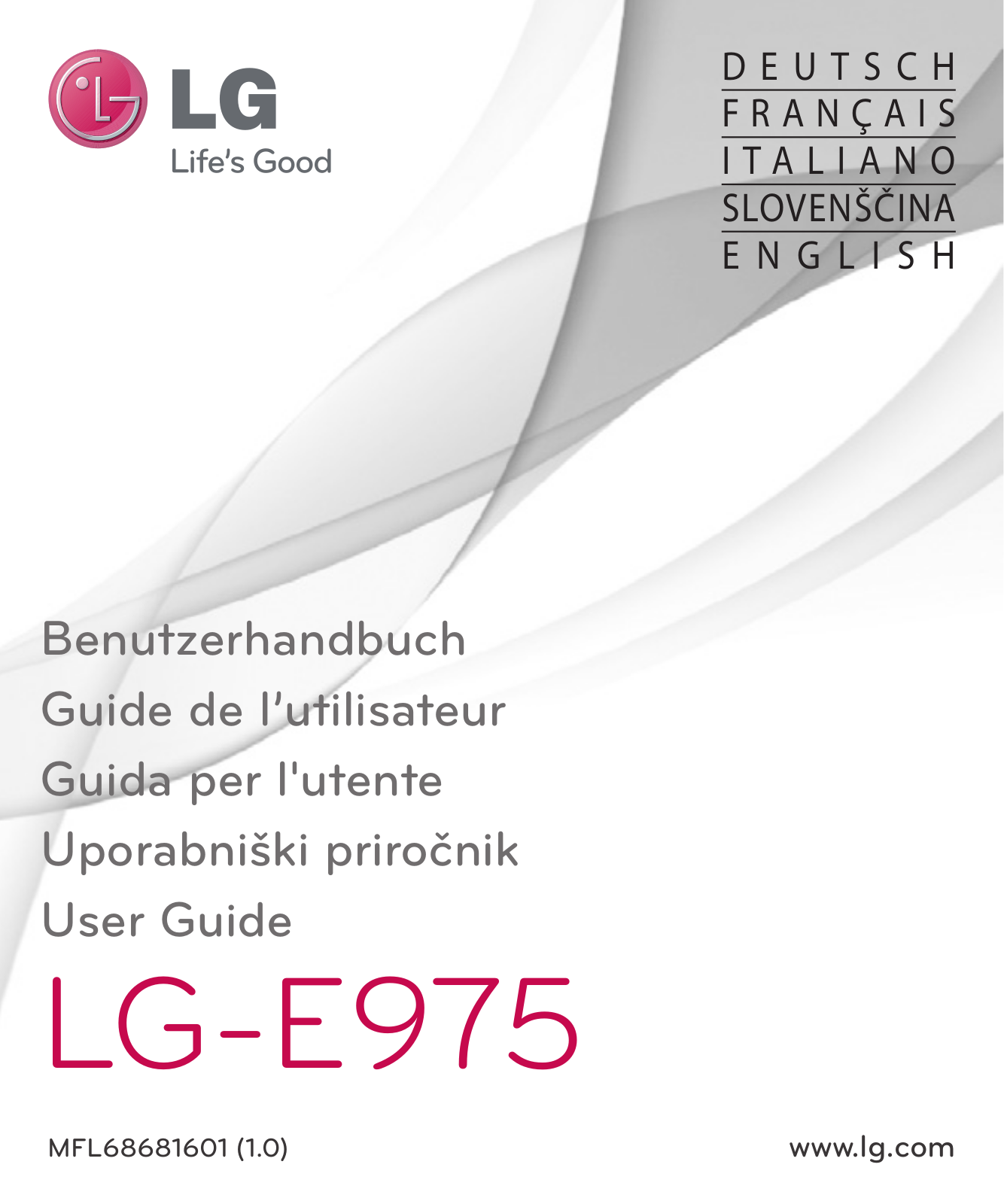 LG LGE975 Owner’s Manual