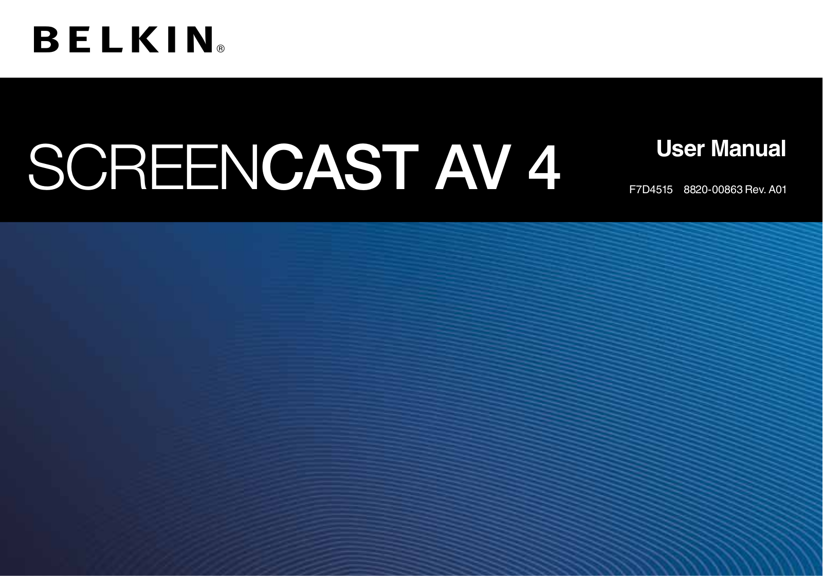 Belkin AV4 User Manual