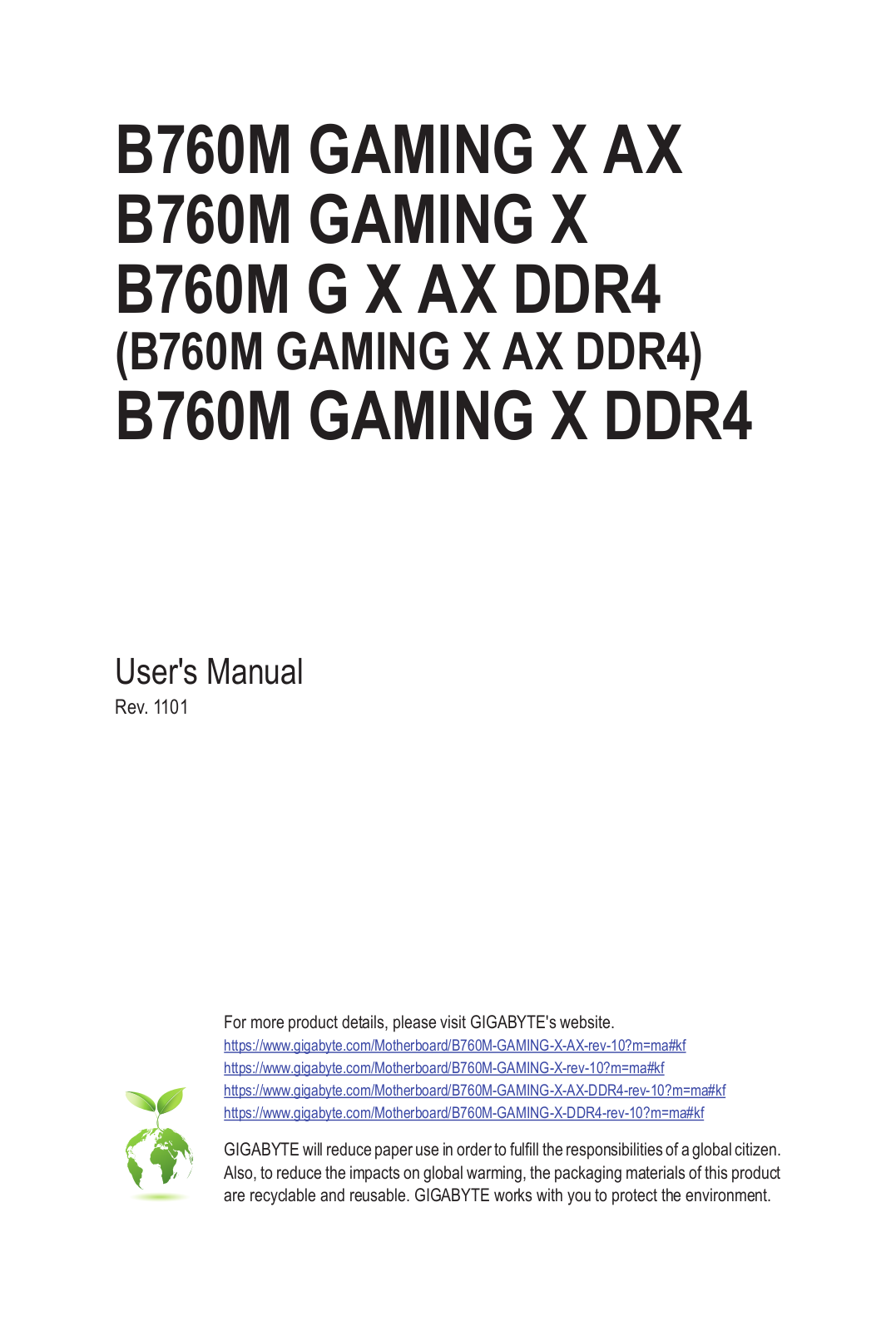 Gigabyte B760M GAMING X AX, B760M GAMING X, B760M Gaming, B760M G X AX DDR4, B760M GAMING X AX DDR4 Manual