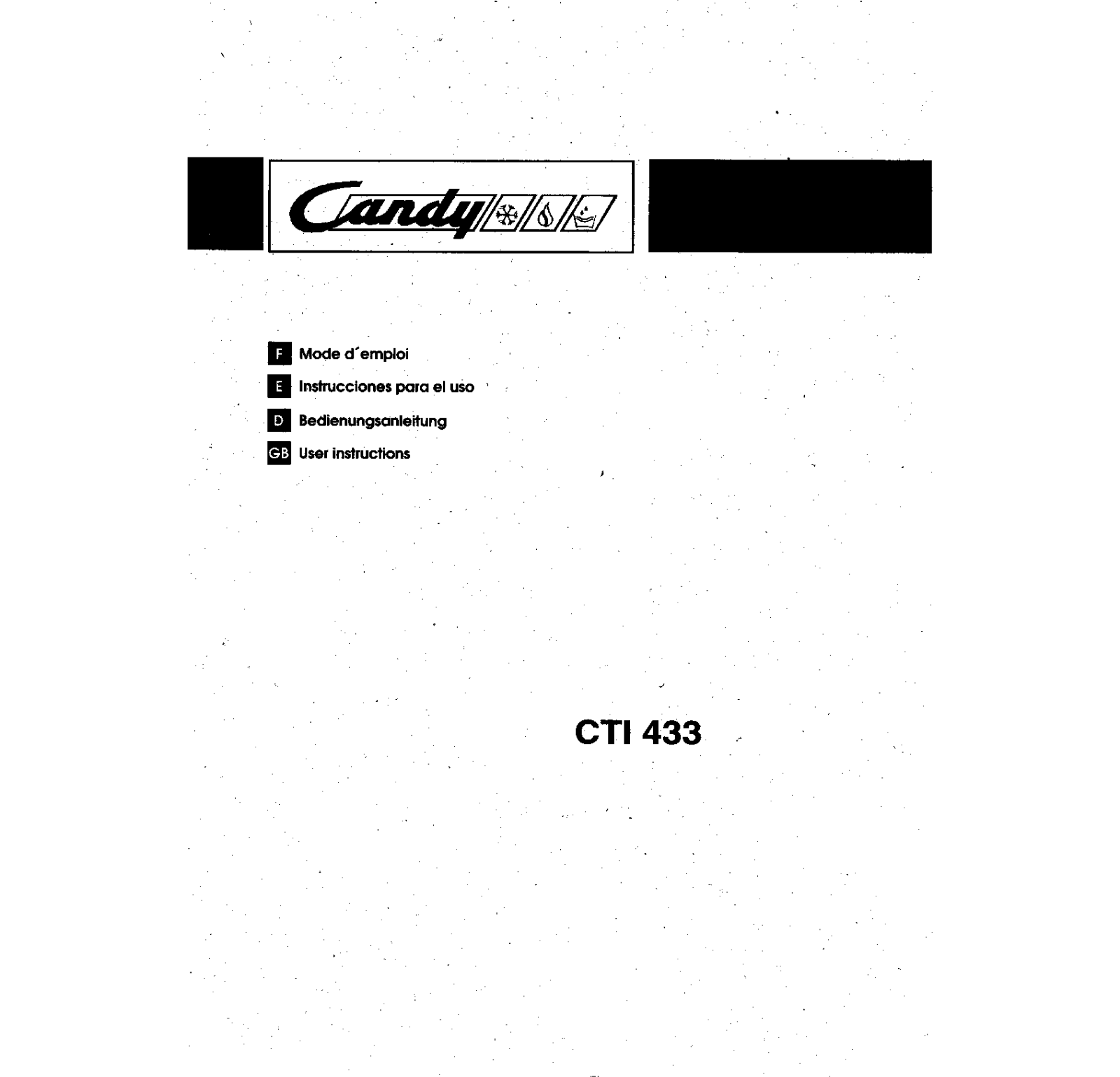 Candy CTI 433 User Manual