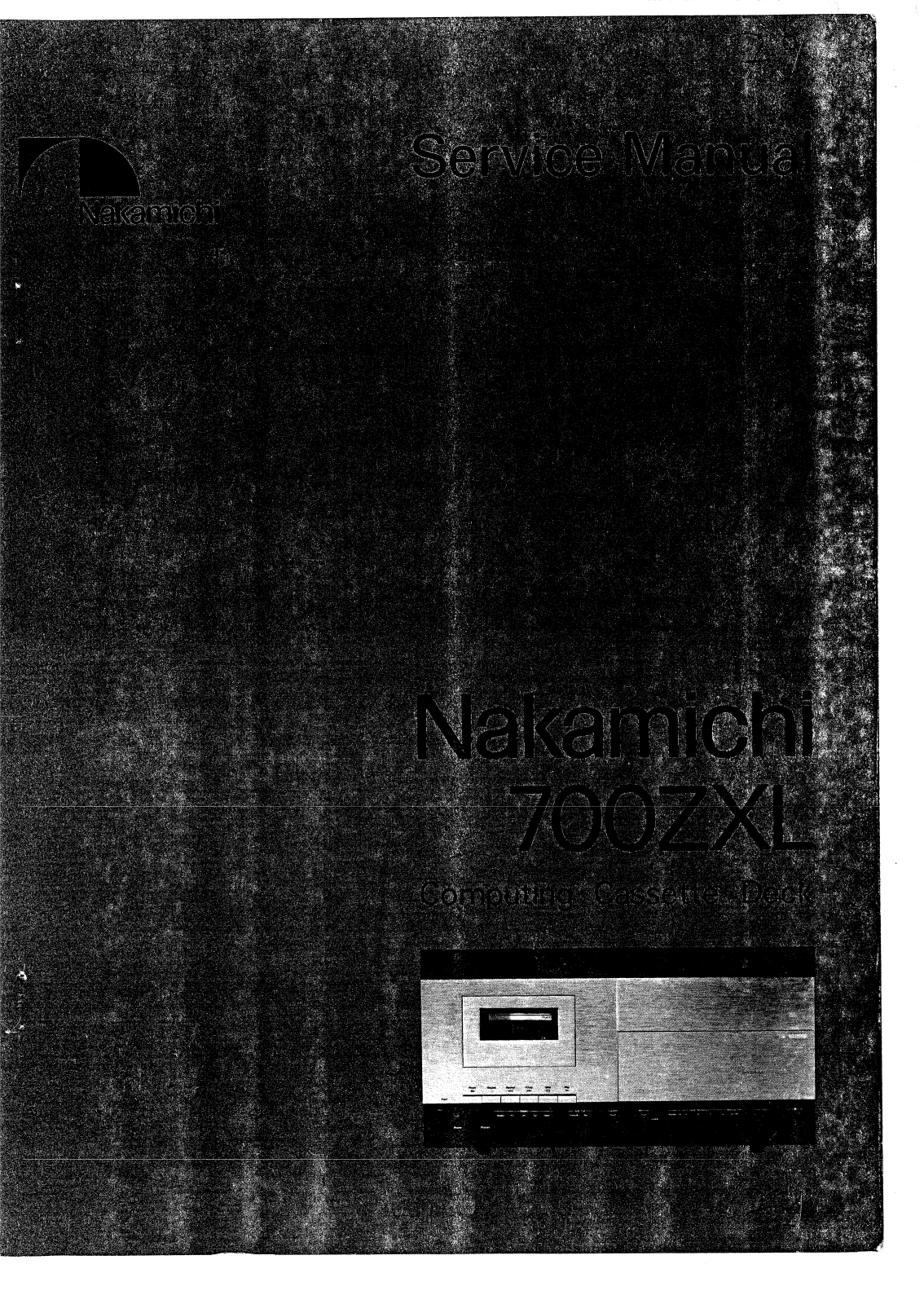 Nakamichi 700-ZXL Service Manual