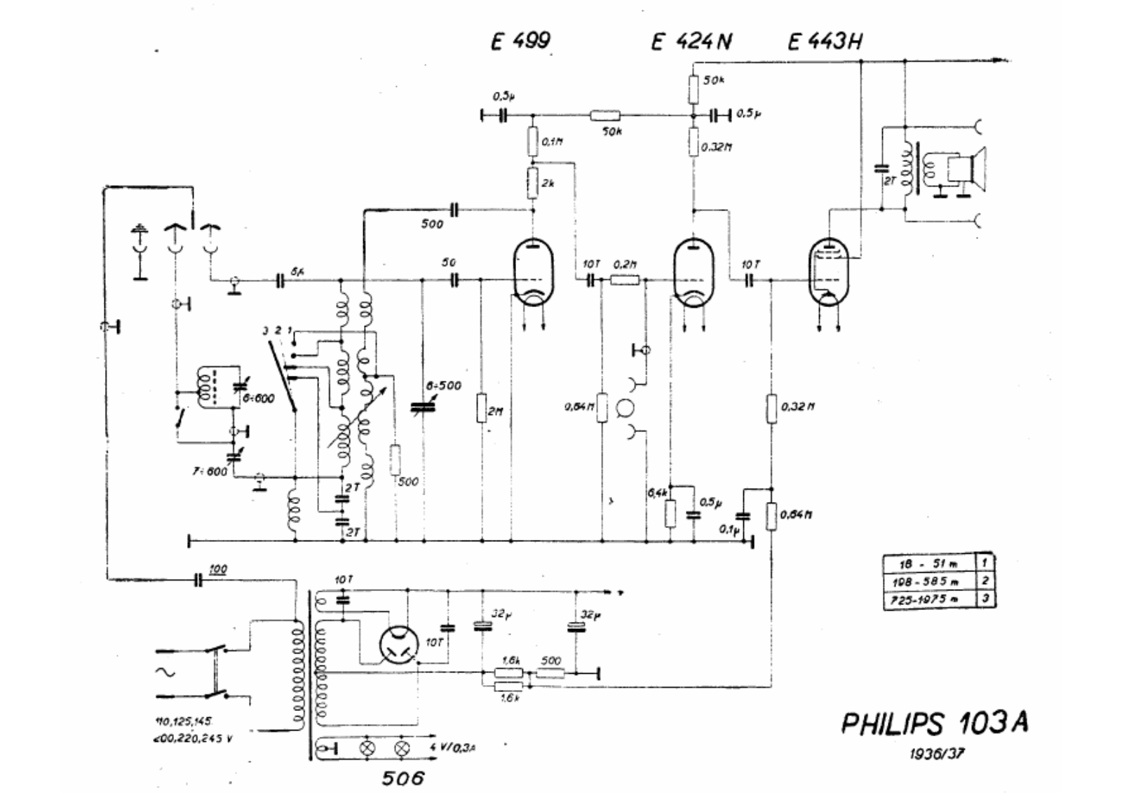 Philips 103a schematic