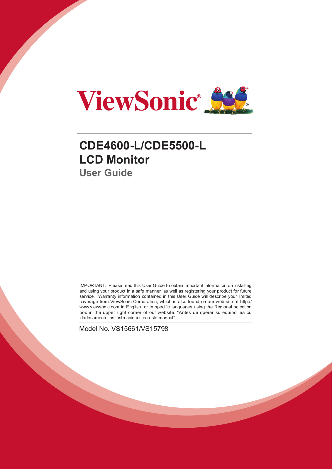 ViewSonic CDE5500-L, CDE4600-L User Manual