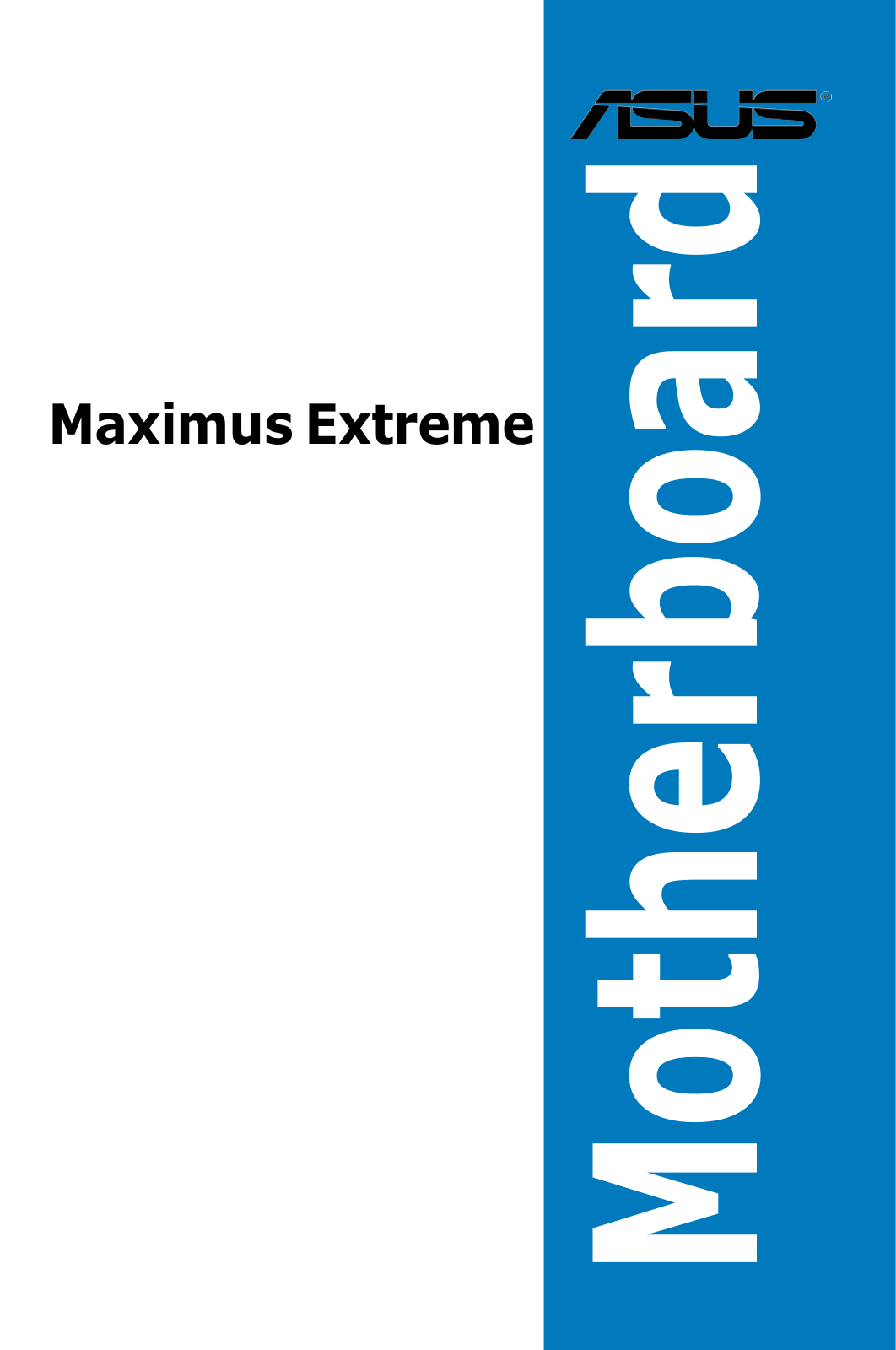 Asus MAXIMUS EXTREME User Manual