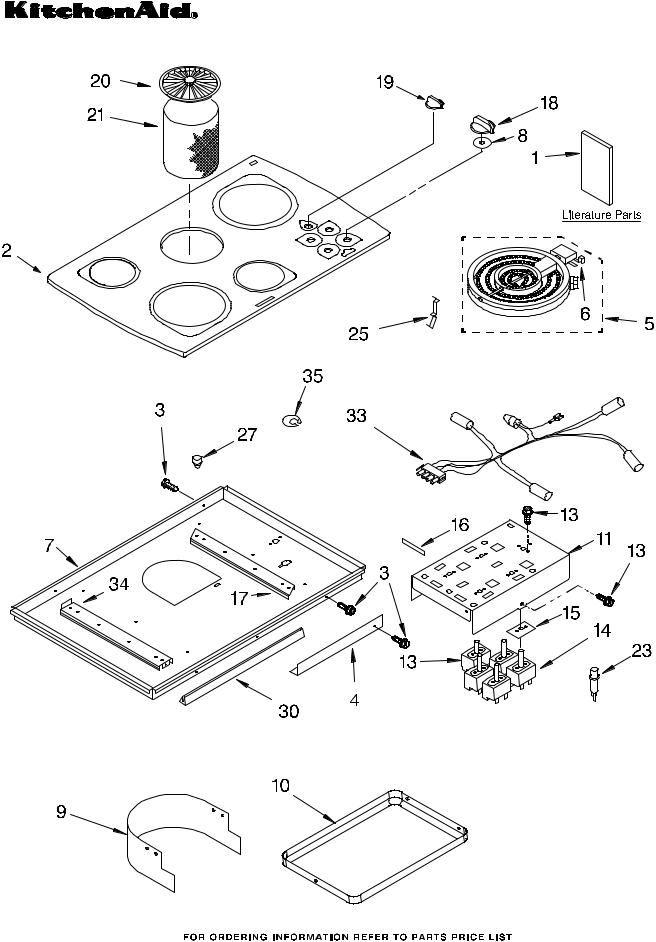 KitchenAid KECD865HWH0 Parts List