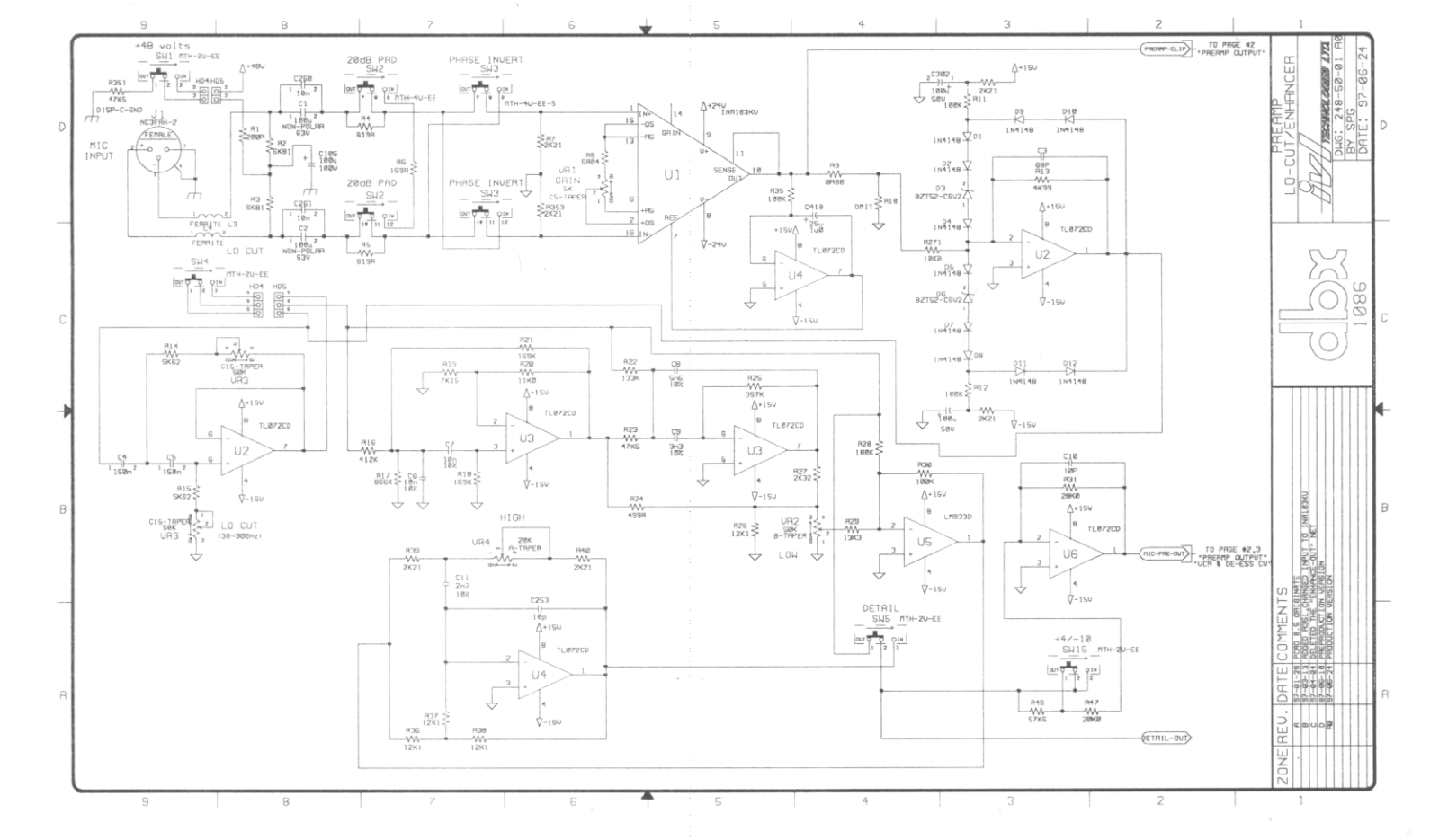 dbx 1086 Schematic