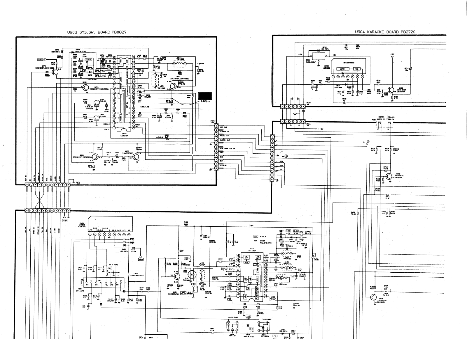 Toshiba 2125XH Cirquit Diagram