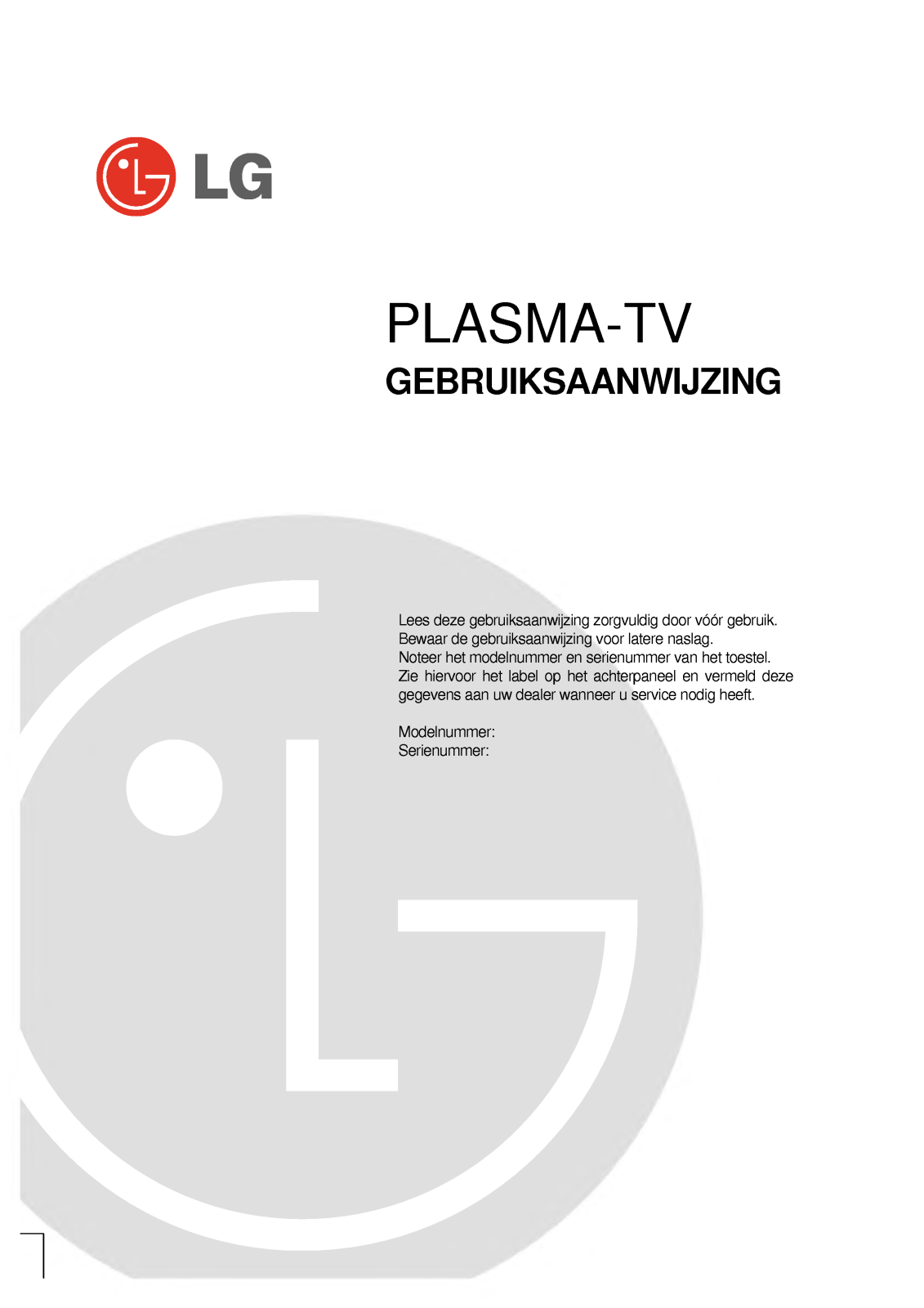 Lg RZ-50PY10, RZ-42PY10X User Manual