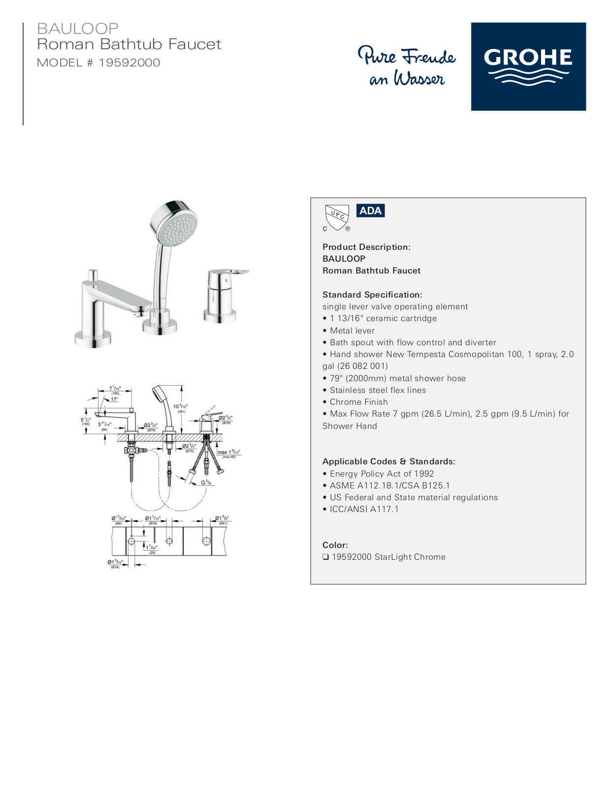 GROHE GRH5207 Specifications - ManualMachine.com