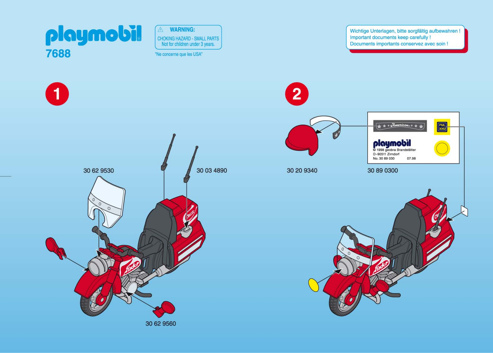 Playmobil 7688 Instructions