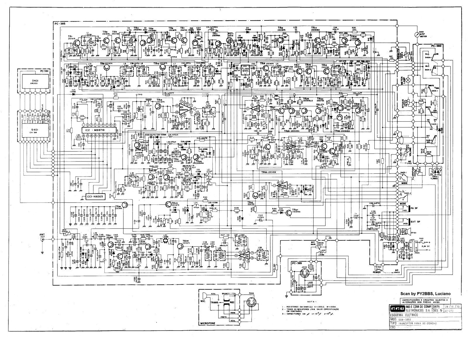 CCE SSB5000 Schematic