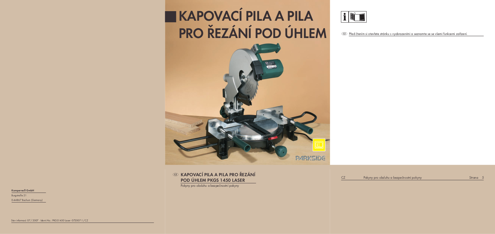 Parkside PKGS 1450 User Manual