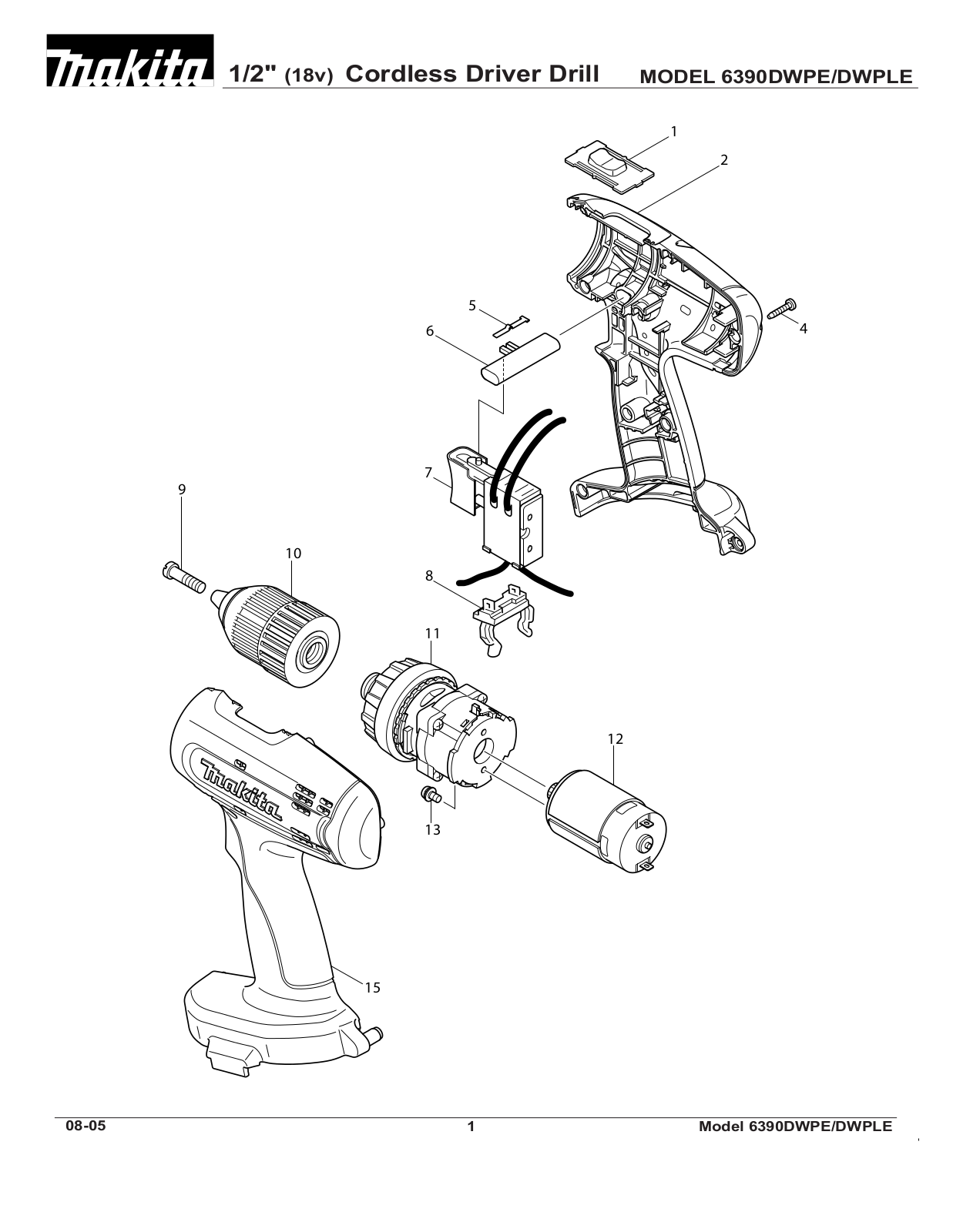 Makita 6390DWPE User Manual