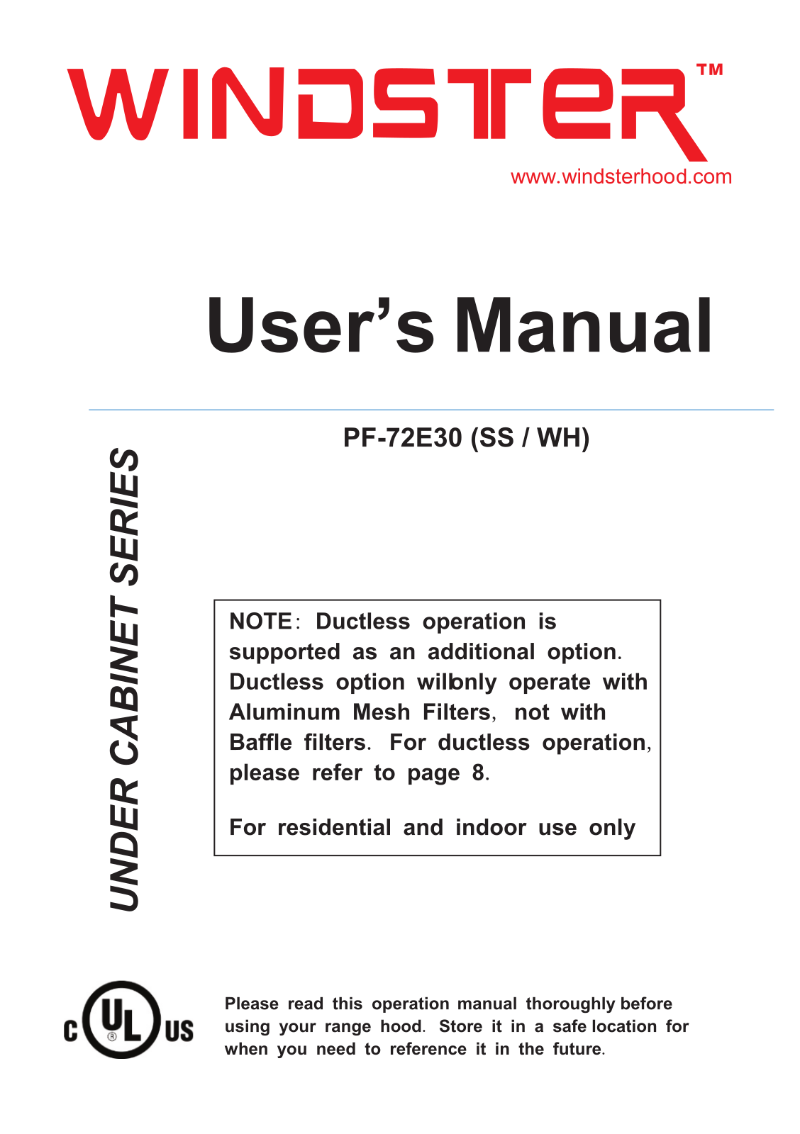 Windster WIND1163 Owner Manual - ManualMachine.com