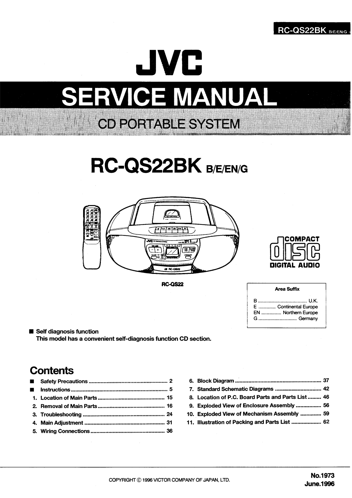 JVC RC-QS22BKB, RC-QS22BKEN, RC-QS22BKG Service Manual