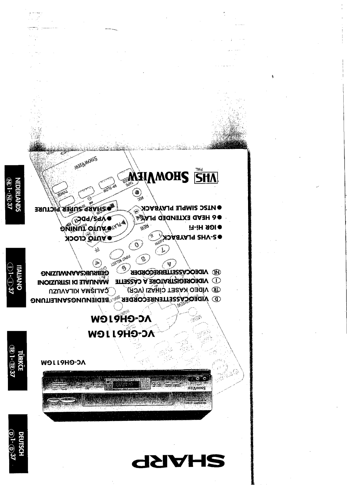 Sharp VC-GH61, VC-GH611GM, VC-611GM User Manual