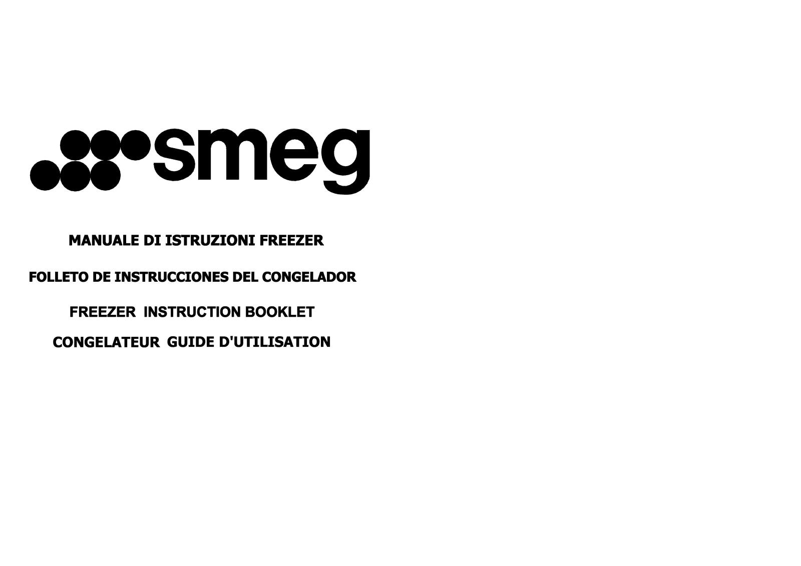 SMEG CV210A1 User Manual