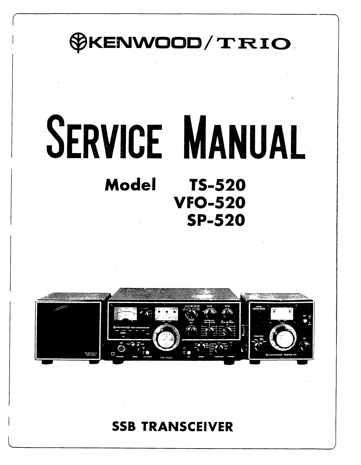 Kenwood VF-O520, SP-520 Service Manual