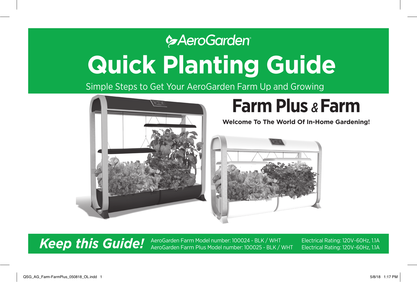 AeroGrow 10002FARM User Manual