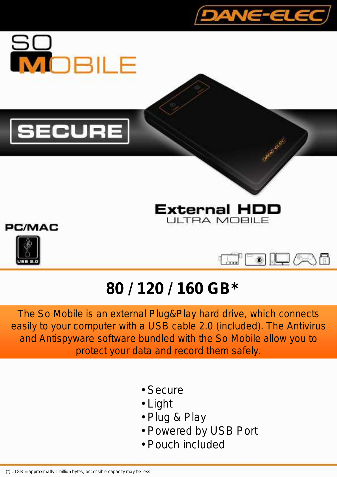 Dane-elec SO MOBILE SECURE DATASHEET - ManualMachine.com