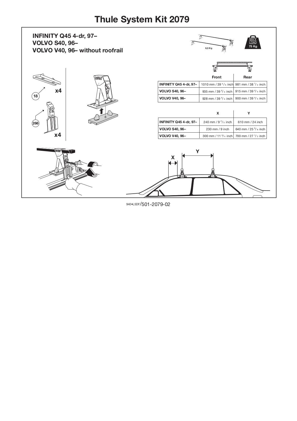 Thule 2079 User Manual