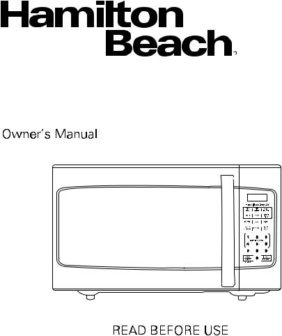 Hamilton beach EM031M2ZC-X4, EM031M2ZC-X2, EM031M2ZC-X1, EM031M2ZC-X3 User Manual
