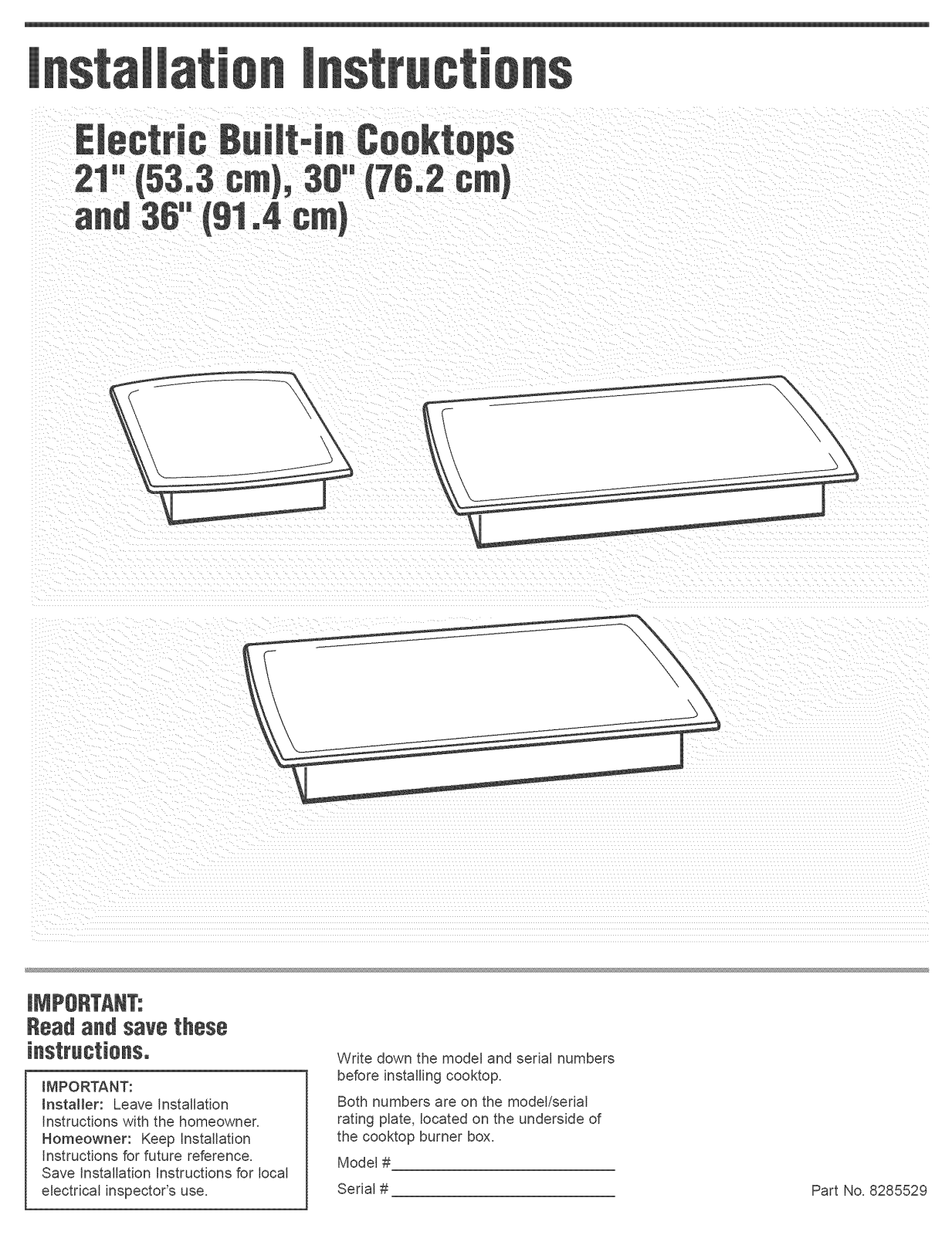 KitchenAid KECS100GSS02, RCS3014LS0, RCS3014LT0, RCS3014LB0, RCS3614LB0 Installation Guide - ManualMachine.com