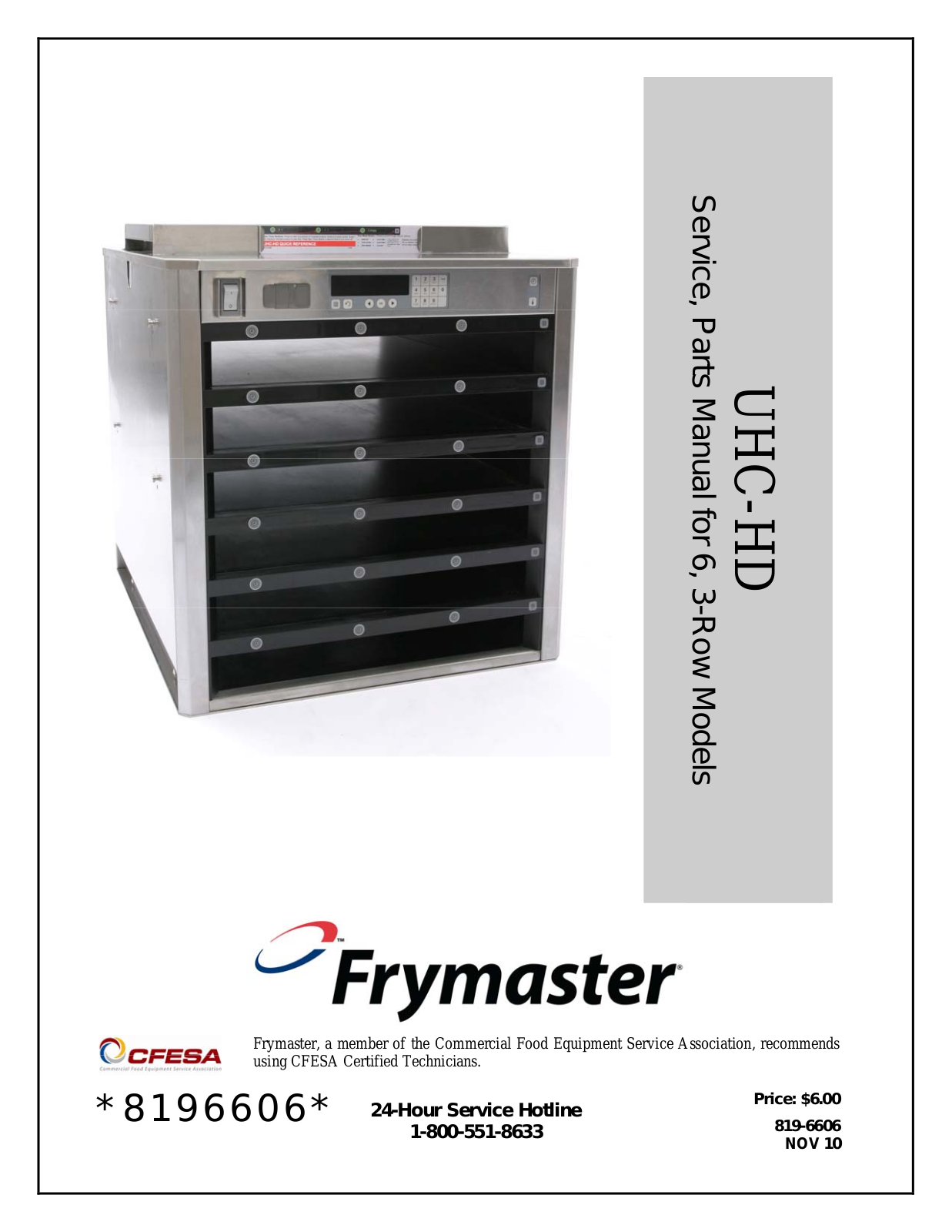 Frymaster 8196606 User Manual