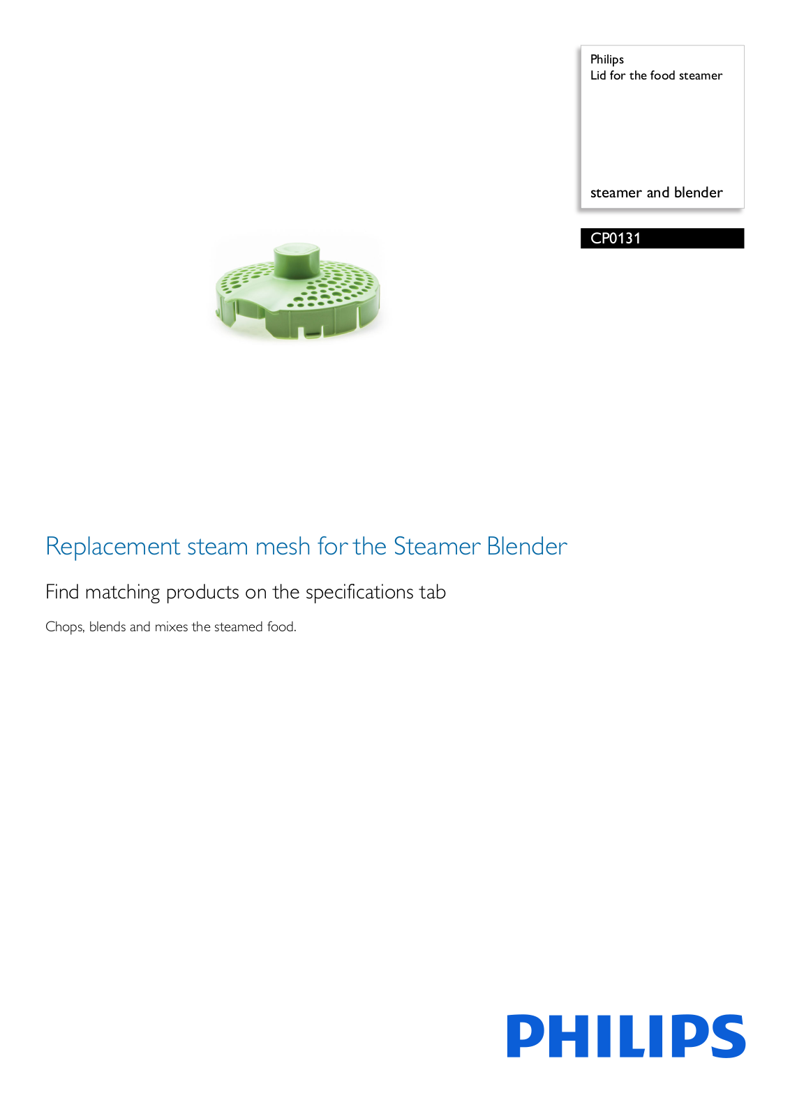 Philips CP0131/01 leaflet - ManualMachine.com