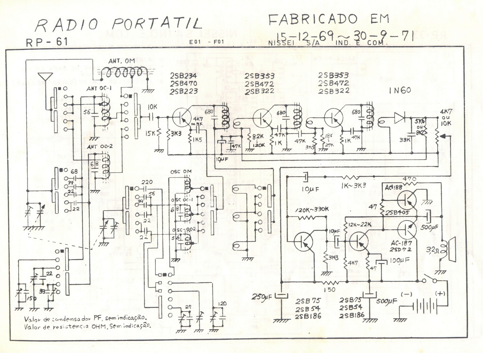 NISSEI RP-61 Schematic