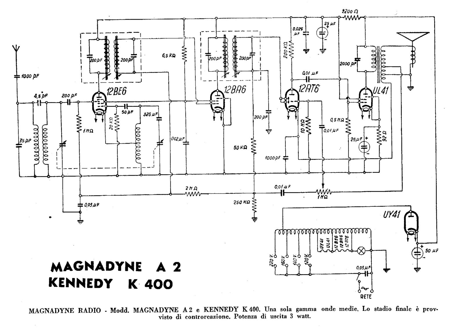 Kennedy k400 schematic