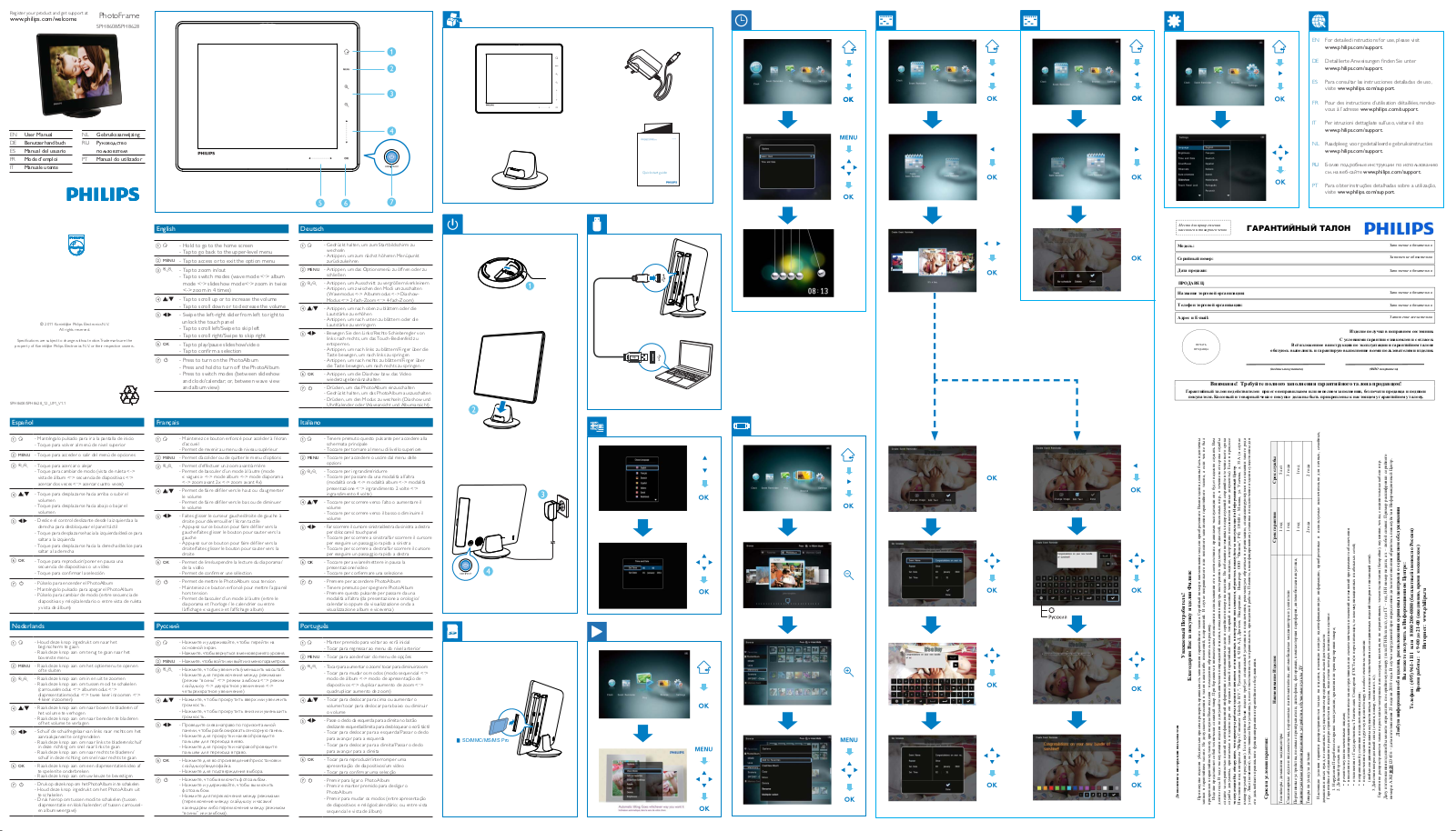 Philips SPH8608, SPH8628 Getting Started Guide