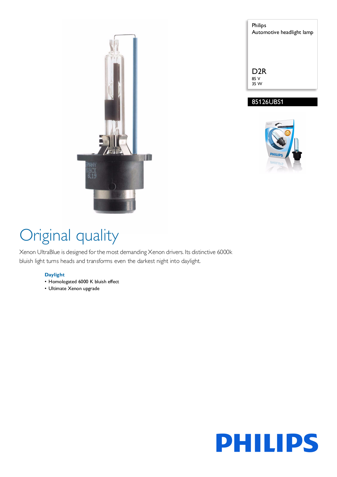 Philips 85126UBS1 leaflet - ManualMachine.com