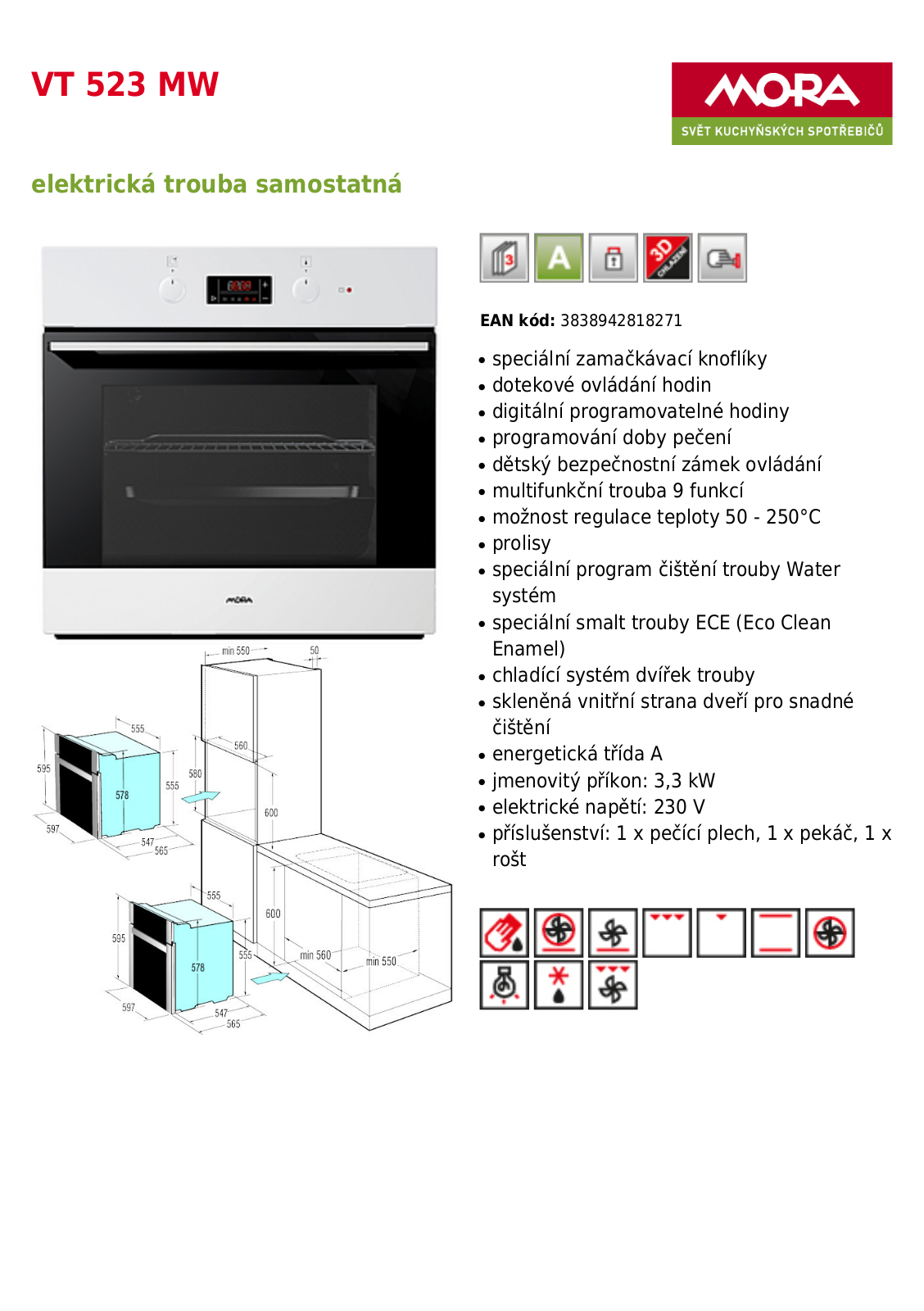 Mora VT 523 MW User Manual