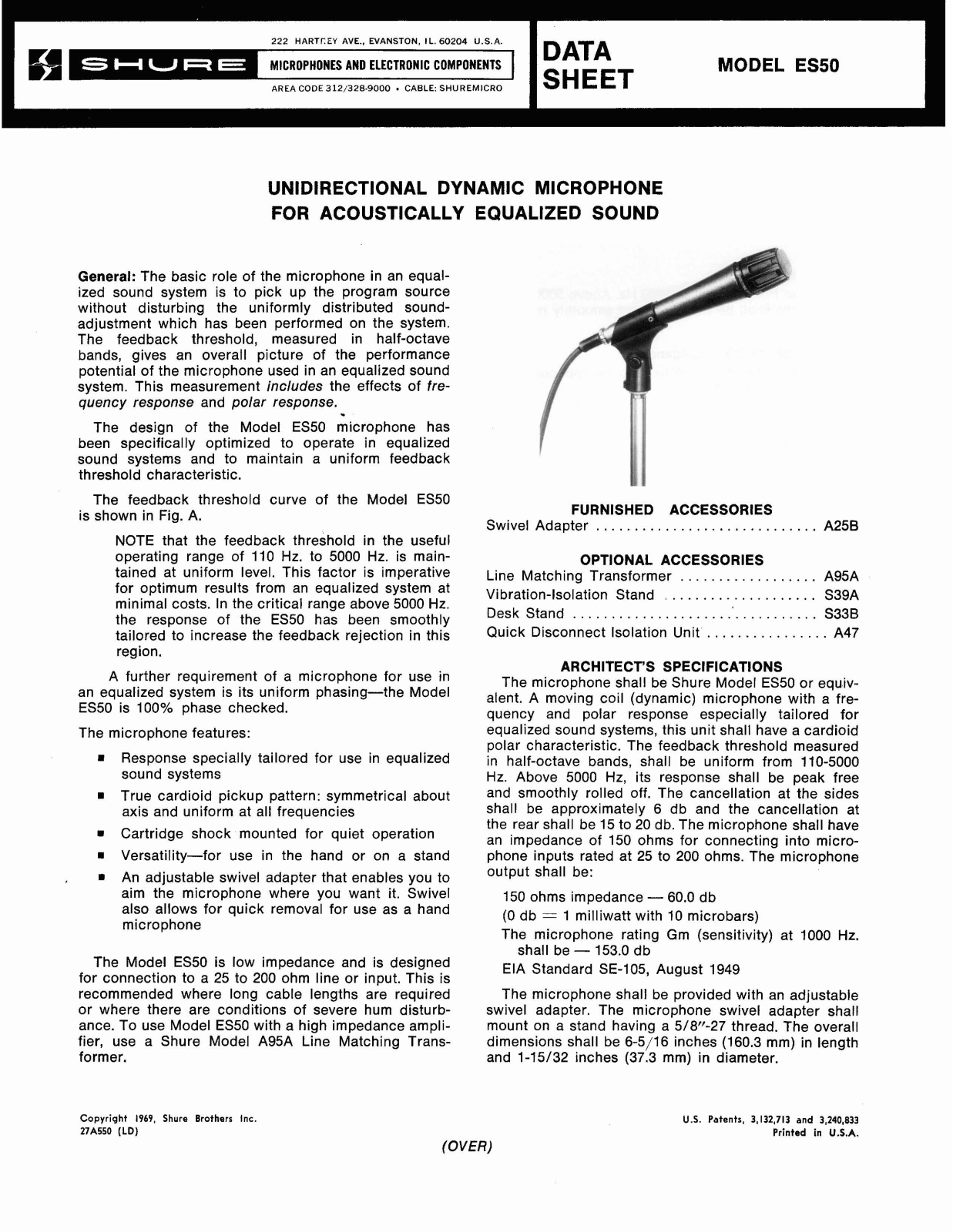 Shure ES50 User Guide - ManualMachine.com