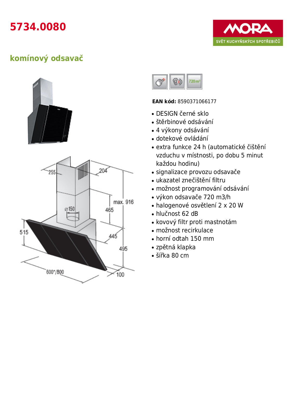 Mora OP 5734.0080 User Manual