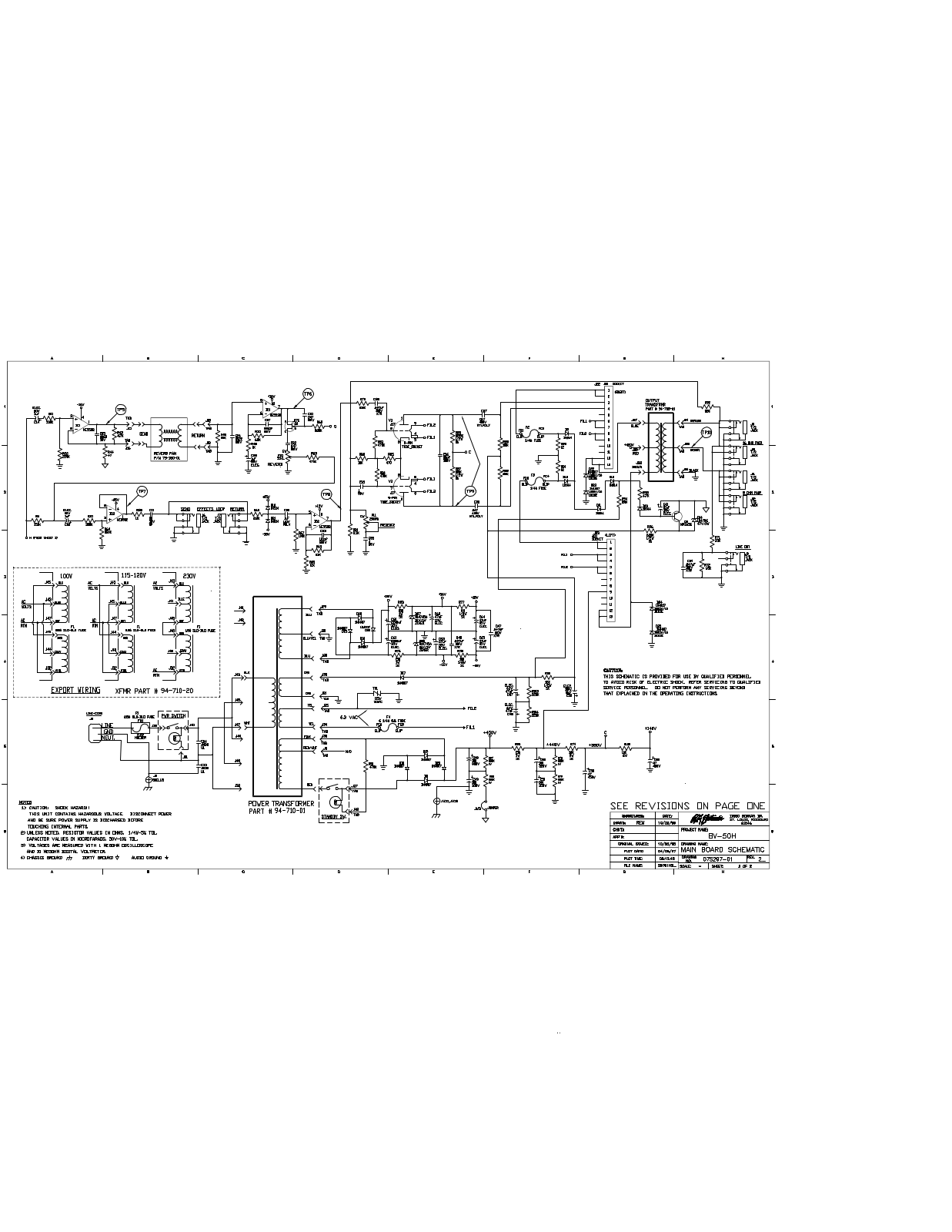 Crate Blue Voodoo 50w Schematic