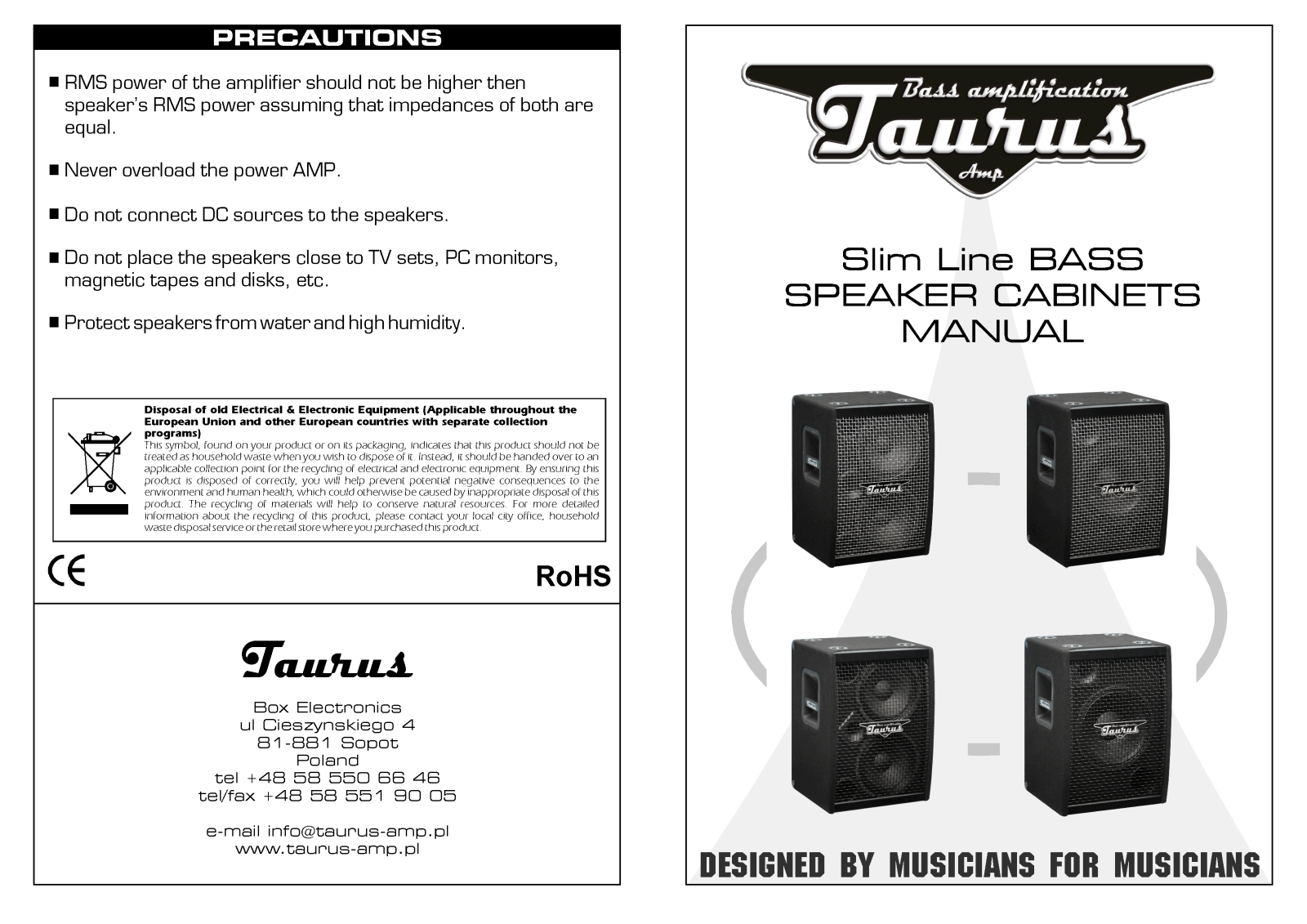 Taurus TS-112N User Manual