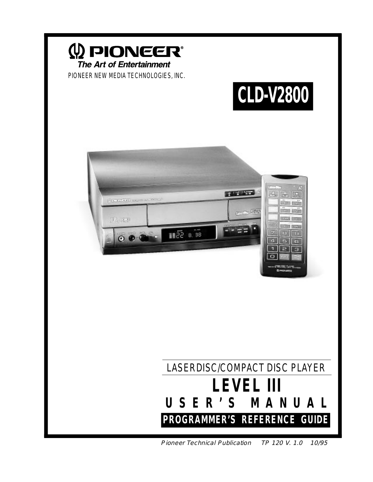 Pioneer CLD-V2800 User Manual